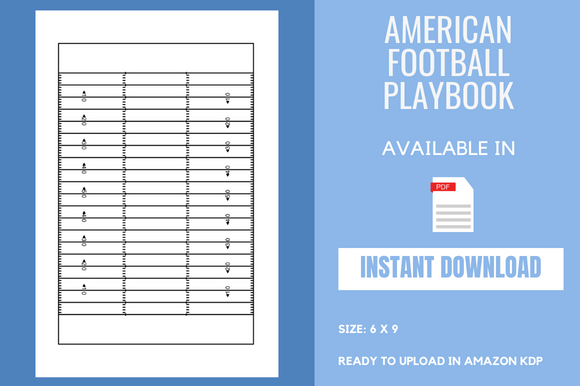 American FootballPlaybook - KDP Interior: Your Blueprint for Profitable Low-Content Publishing