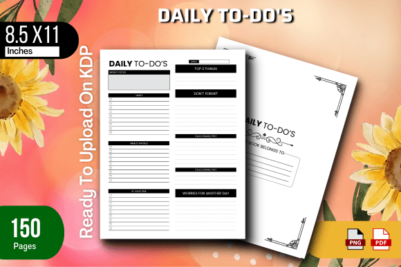 Daily to-Do's Interior for KDP: Build a Planner That Sells