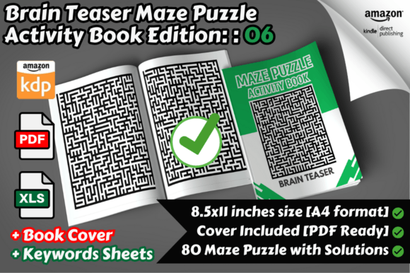 Maze Puzzle Activity Book Edition 06