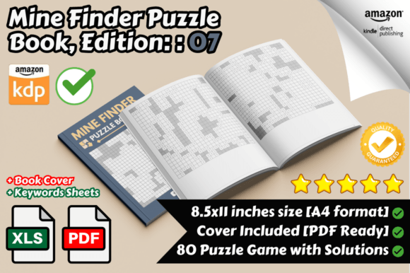 Mine Finder Puzzle Book for KDP Part 07: Your Guide to Creating Engaging Brain Teasers for Self-Publishing Success