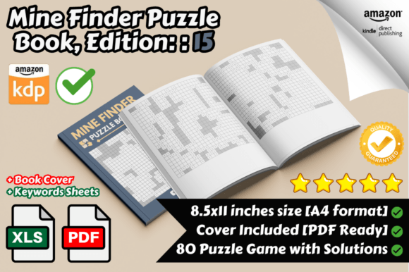 Mine Finder Puzzle Book for KDP Part 15