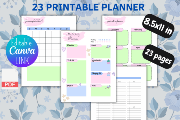 PLANNER 2024: Design Your Year with Purpose & Pretty Templates