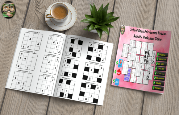 School Book Fair Games Puzzles Activity
