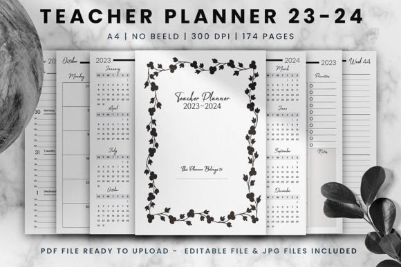 Teacher Planner 2023–2024 – KDP Interior: A Practical Tool for Organized Educators